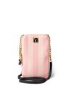 Pink Iconic Stripe Crossbody Phone Holder