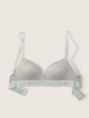 Heather Charcoal Grey Non Wired Push Up Smooth T-Shirt Bra