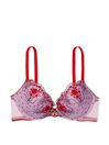 Lipstick Red Rosebud Dot PushUp Bra