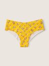 Maize Yellow Floral Logo Print Yellow No-Show Cheekster Knickers