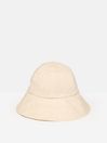 Harriet Neutral Linen Bucket Hat