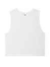 Optic White Drapey Muscle Tank Top