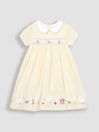 Yellow Duck Embroidered Smocked Dress