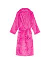 Pink Embossed Logo Cosy Short Dressing Gown