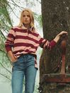 Sammie Pink & Red Striped Heavyweight Cotton Rugby Shirt