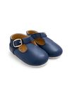 Navy Classic Leather Pre-Walker Shoes