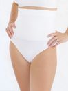 White High Waisted Postnatal Support Pants