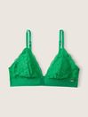 Happy Camper Green Lace Unlined Triangle Bralette, Fuller Cup
