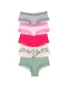 Pink/Blue/Green/Purple Cotton Knickers Multipack