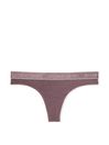 Purple Stretch Cotton Logo Knickers, Hipster