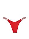 Lipstick Red Smooth Very Sexy Shine Strap Knickers, Thong