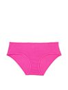 Burgundy Red Stretch Cotton Mini Logo Knickers, Thong