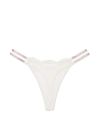 Forever Pink Lace Very Sexy Double Shine Strap Knickers, Thong