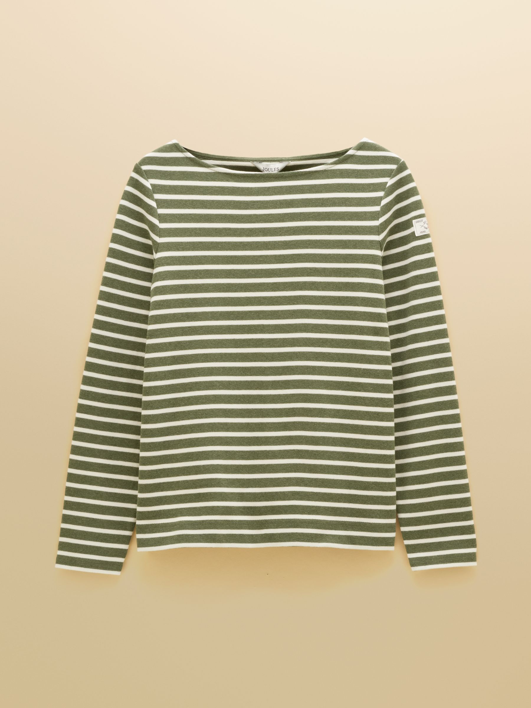 Khaki Marl & Cream Stripe