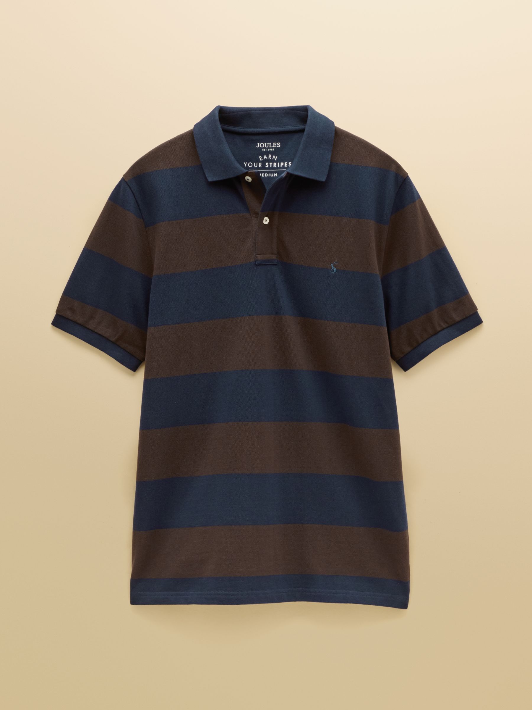 Navy & Brown Striped