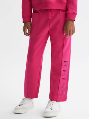 Reiss Mina Drawstring Front Seam Joggers