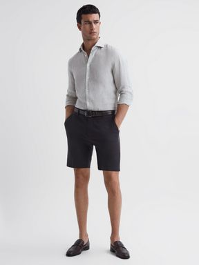 Reiss Southbury Cotton Blend Chino Shorts