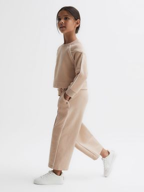 Reiss Amina Drawstring Stripe Joggers