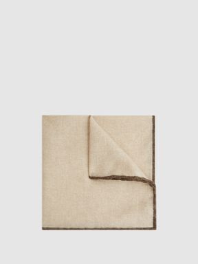 Reiss Halley Wool-Silk Blend Pocket Square