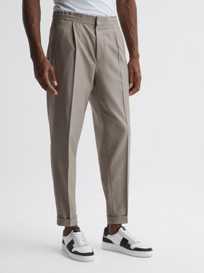 Reiss Brighton Pleat Front Relaxed Trousers