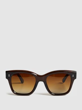 Reiss Seven Chimi Large Frame Acetate Sunglasses