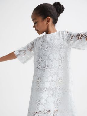 Reiss Susie Lace T-Shirt Dress