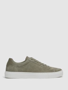 Reiss Finley Suede Suede Trainers