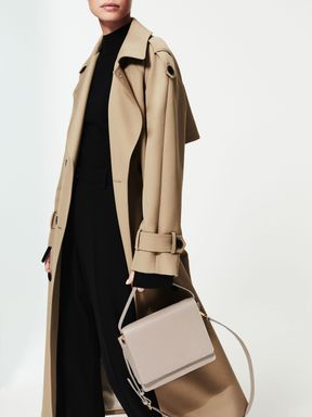 Reiss Windsor Grained Leather Bag