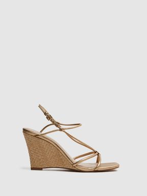 Reiss Daisey Strappy Wedge Heels