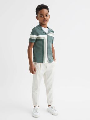 Reiss Suffolk Short Sleeve Cuban Collar Polo Shirt