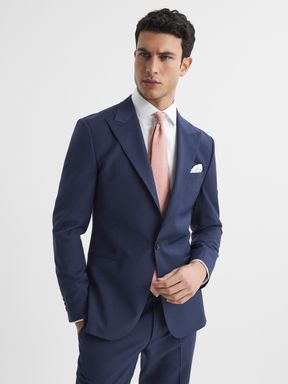 Reiss Wish Slim Fit Single Breasted Wool Blend Blazer