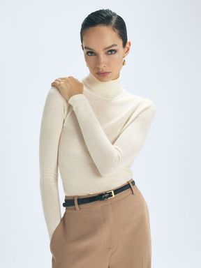Reiss Hazel Atelier Cashmere Funnel Neck Top