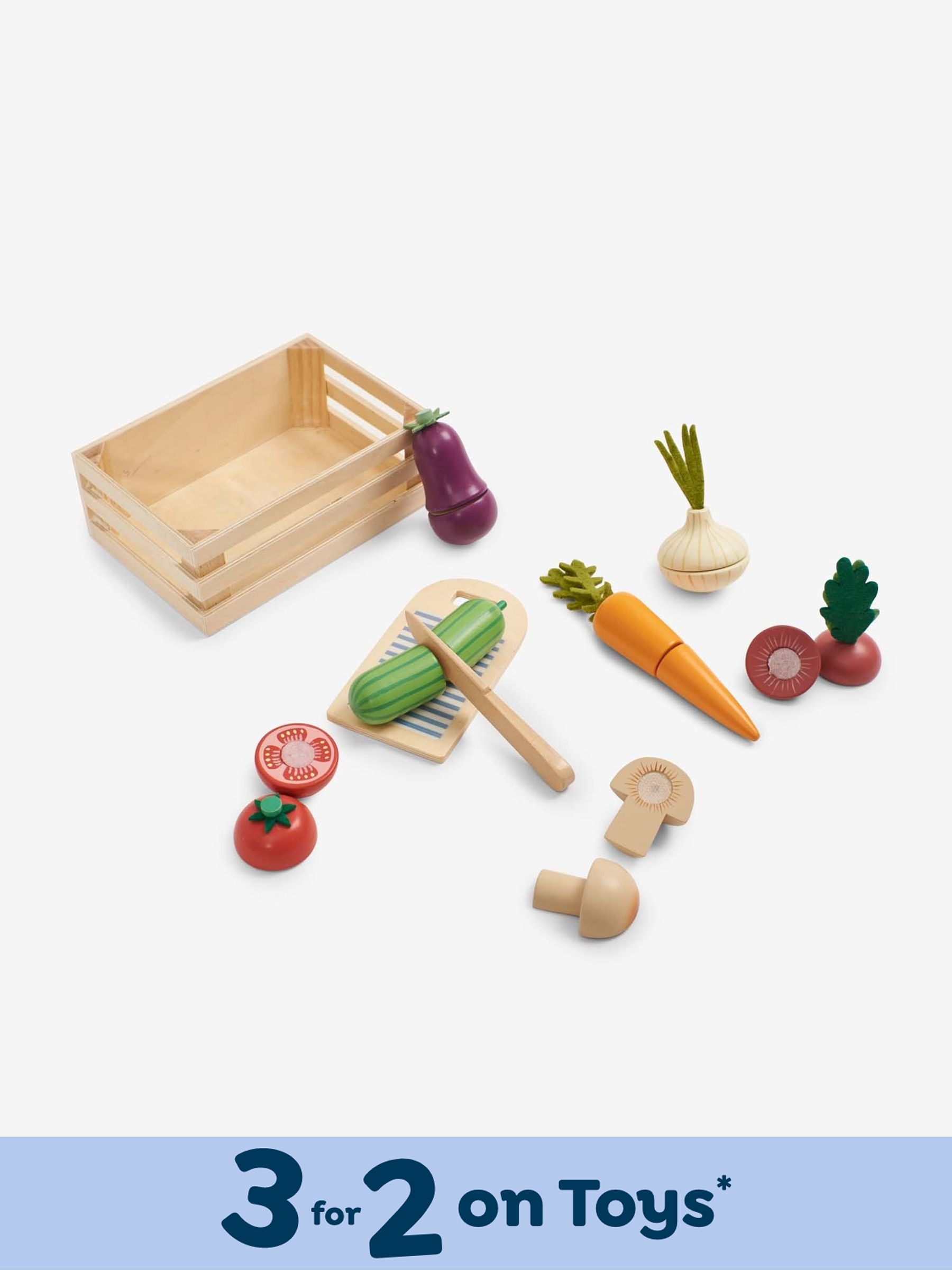 Wooden Cheese Board Play Food Set | JoJo Maman Bébé