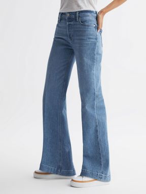 Reiss Leenah 32 Paige High Rise Flared Jeans