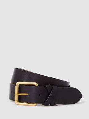 Reiss Annie Leather Buckle Belt