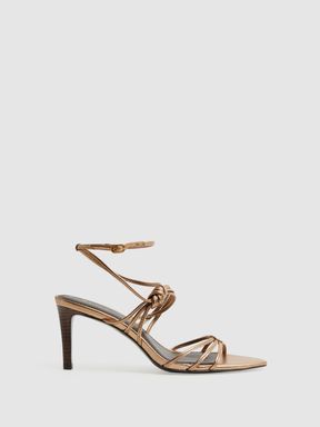 Escarpins à lanières en cuir Reiss Georgina