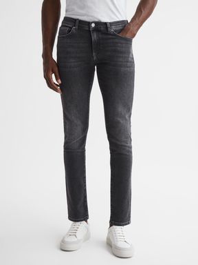 Reiss Woodland Jeans coupe slim couleur délavé foncé