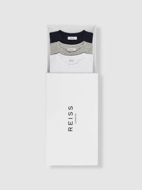 Reiss Bless T-Shirts mit Rundhalsausschnitt im 3er-Pack