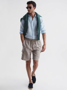Reiss Baie Vilebrequin Linen Shorts