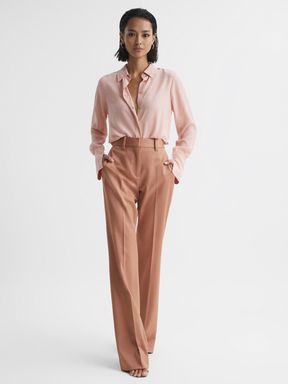 Reiss - Luna - Premium kostuumbroek met wijde pijpen