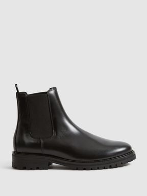 Reiss Chiltern Leather Chelsea Boots