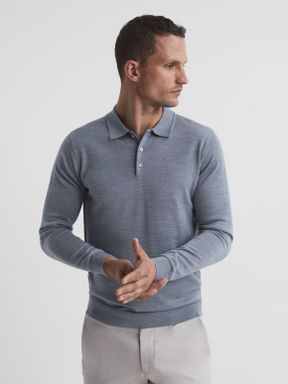 Reiss Trafford Merino Wool Polo Shirt