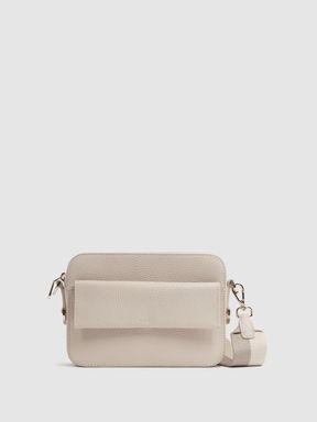 Reiss Cleo Leather Crossbody Camera Bag