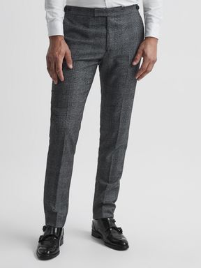 Reiss Babbington Check Mixer Trousers