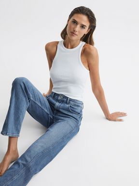 Reiss Boston jeans met halfhoge taille en rechte pijp