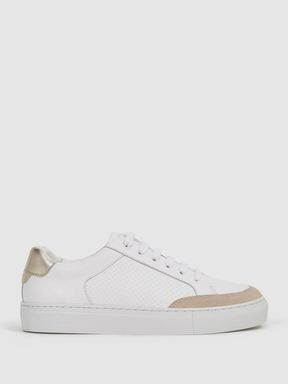 Reiss Ashley Low Top Leather Trainers
