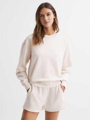 Reiss Brandy Cotton Blend Sweatshirt