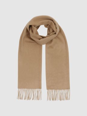 Reiss Cara Fringed Cashmere Scarf