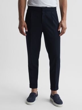 Reiss Brighton Relaxed Rolled Hem Trousers