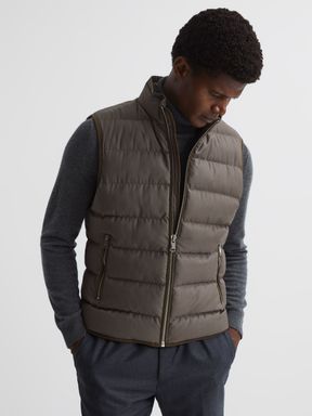 Reiss Sydney Quilted Gilet